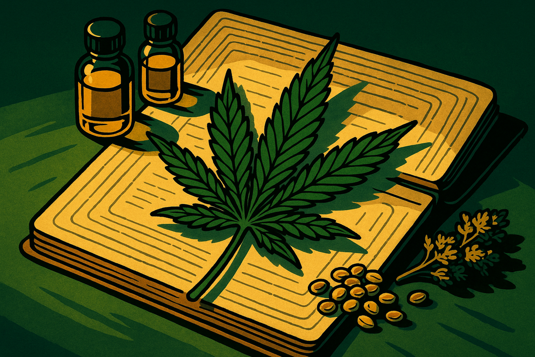 Calmosis editorial illustration for the article "What Is Vijaya? The Ayurvedic Herb Behind Modern Calm"
