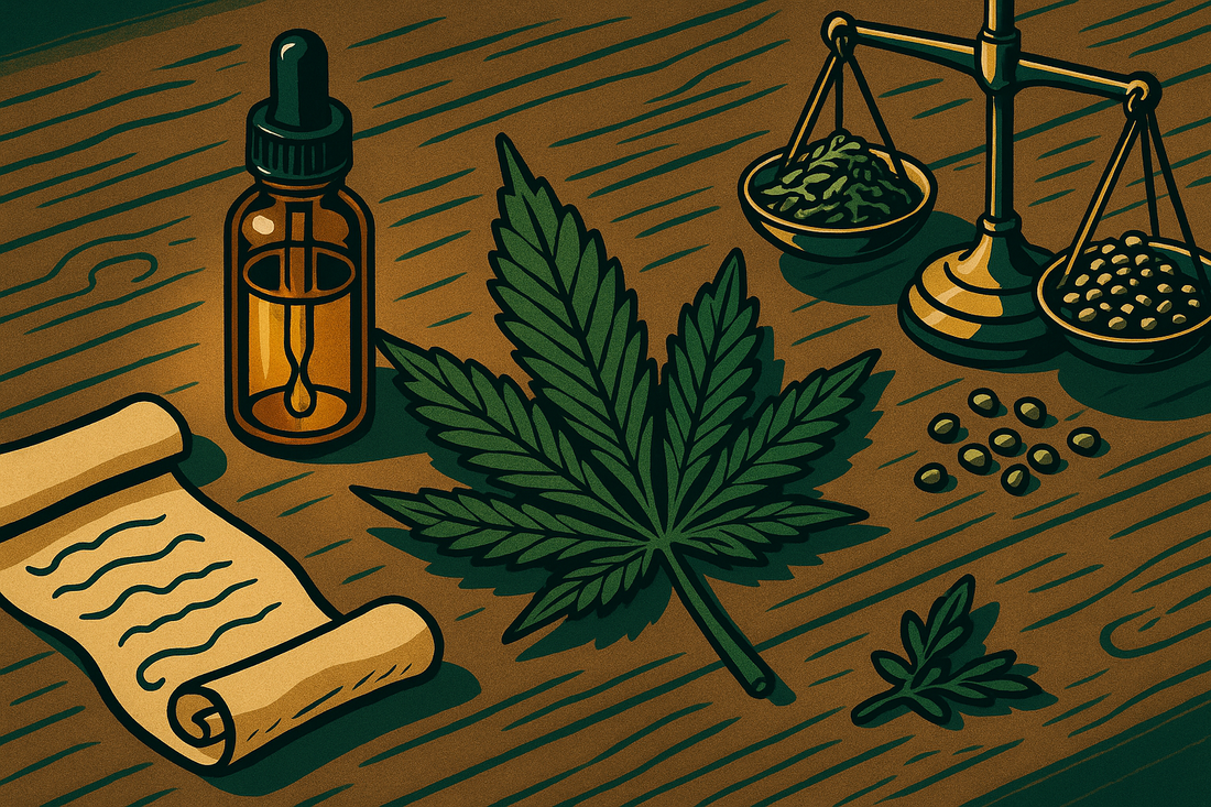 Guide to where to buy CBD oil in India - Calmosis Ayurvedic Vijaya wellness drops on a wooden surface