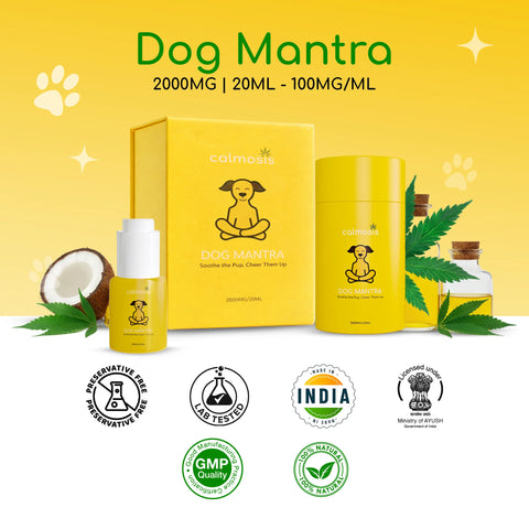 Dog Mantra - THC-Free CBD Oil for Pet Anxiety