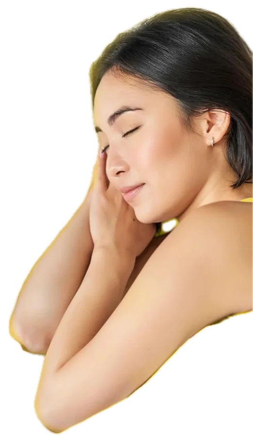 A woman sleeping peacefully